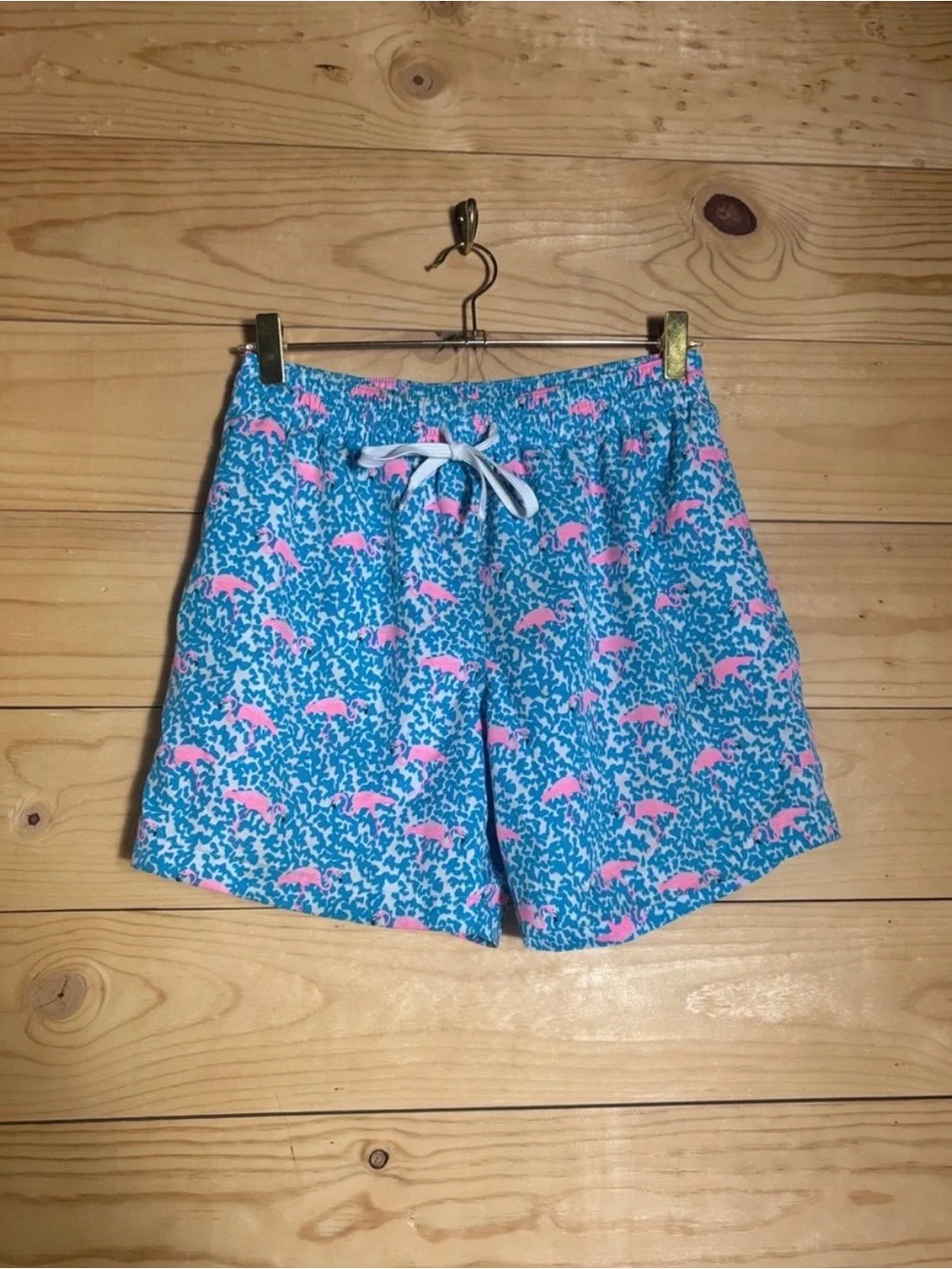 Chubbies Flamingo Swim Trunks Men’s Small 5.5” Inseam Pink Liner
